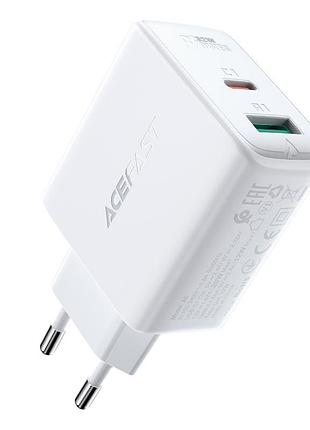 Сзу acefast a5 pd32w+qc3.0 (1usb-a/1c) white
