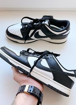 Мужские кожаные кроссовки nike dunk low retro