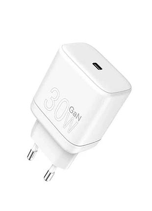Сетевое зарядное устройство быстрая зарядка pd30w технология gan wuw c183