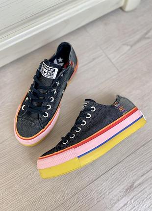 Кеди converse all star на високій платформі у розмірі 36.5