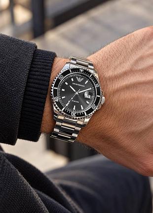 Годинник наручний чоловічий armani кварцовий класичний у фірмовій упаковці