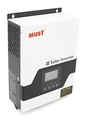 Must гібридний інвертор must pv18-1012vmpk, 1000w, 12v, струм заряду 10/20a, 230v/4.35a, mppt (60а, 105 vdc)