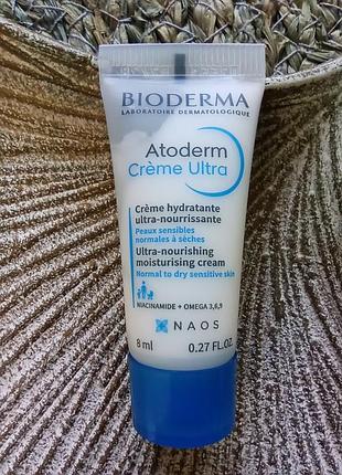 💙миниатюра bioderma atoderm cream ultra увлажняющий успокаивающий крем для сухой, чувствительной и атопической кожи младенцев и взрослых