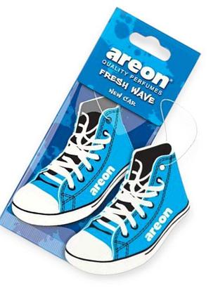 Ароматизатор на дзеркало сухий areon wave fresh лист кеди "new car"