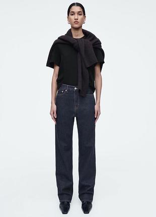 Фірмові прямі джинси cos column regular fit straight leg high rise full length