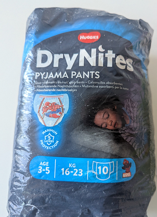 Нічні підгузники трусики huggies night-time. на 16-23кг 8 шт