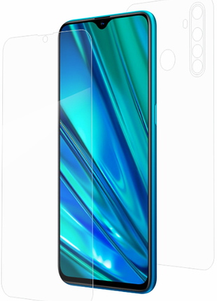 Гидрогелевая защитная пленка на realme 5 pro на весь экран прозрачная