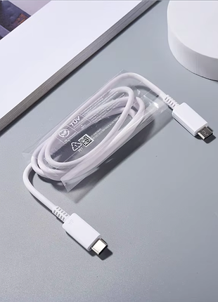 Кабель type c - type c 5а samsung 45w, для сверхбыстрой зарядки (ep-ta845) для galaxy кабель