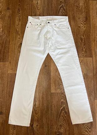 Джинси - штани polo ralph lauren varick slim straight white jeans