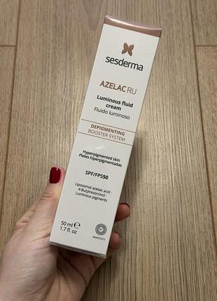 Sesderma azelac ru luminous fluid cream spf 50 об'ємом 50 мл.