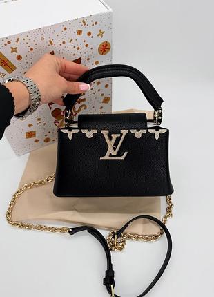 Louis vuitton capucines mini black diamond 21x12