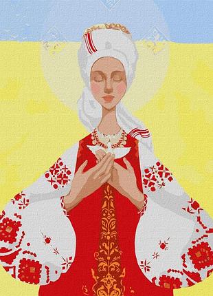 Картина за номерами "мати-україна ©katya dudnik" 40*50 см, тм ідейка
