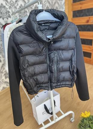 Куртка жіноча zara бомбер чорна
