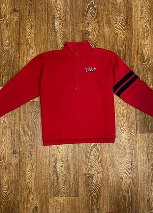 Світшот polo jeans co. ralph lauren red half-zip sweatshirt