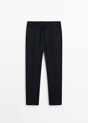 Фірмові вовняні брюки massimo dutti pants with seam detail