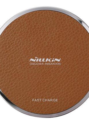Бзп nillkin magic disk 3 fast wireles charger 10w (mc014) brown