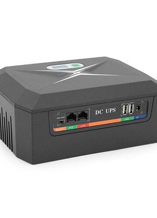 Green wave дбж ups-120w/32 dcp-120w-48 для роутерів/комутаторів/pon, 9/12v*3, 48000мah(8*6000mah), black, box