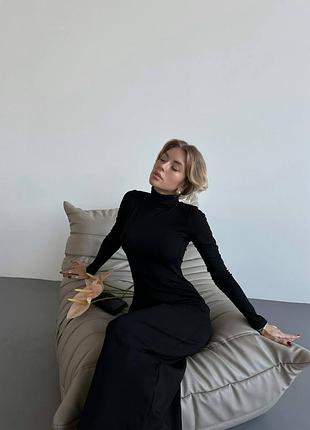 Платье гольф длинное