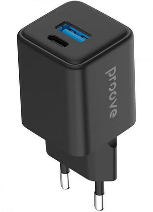 Мзп proove pocket gan 30w (type-c + usb) black