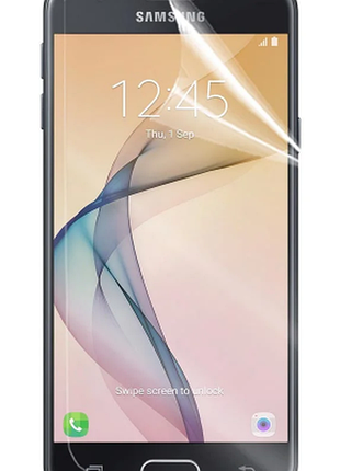 Гидрогелевая защитная пленка на samsung galaxy j5 prime на весь экран прозрачная