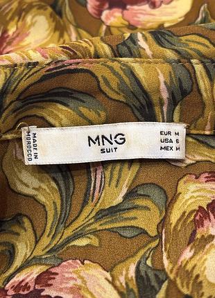 Міді сукня туніка mango у квітковий принт 6