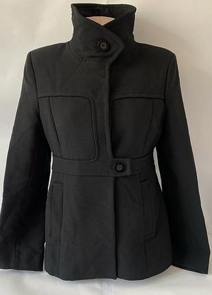 Шерстяне напівпальто укорочене reiss 100% вовна премиум, розмір m / 46;  короткое женское пальто премиального британского бренда reiss