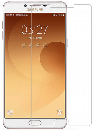 Гидрогелевая защитная пленка aurora aaa на samsung galaxy c9 pro на весь экран прозрачная