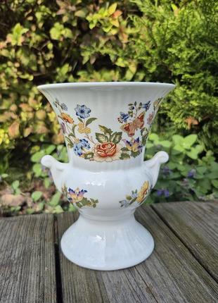 Ваза порцелянова aynsley cottage garden