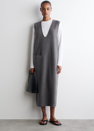 Платье женское cos boiled-wool midi dress / м
