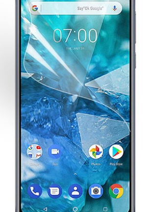 Гидрогелевая защитная пленка aurora aaa на nokia 7.1 на весь экран прозрачная