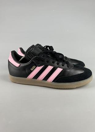 Шкіряні кросівки adidas samba inter miami cf lionel messi ss24 ih8157