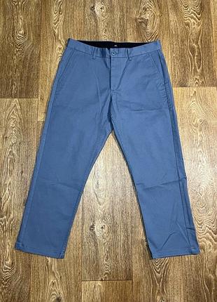 Штани чинос obey straggler pants blue
