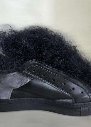 Кожаные кеды,кроссовки mm6 maison margiela 5