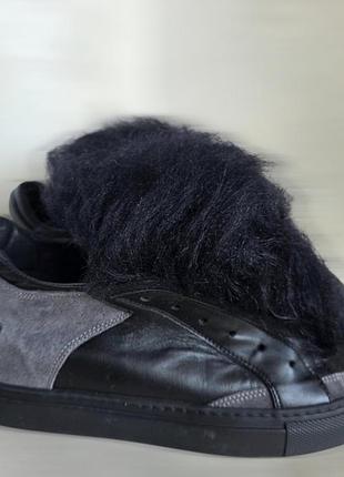 Кожаные кеды,кроссовки mm6 maison margiela 3