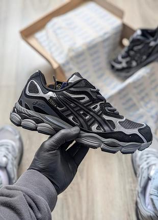 Термо asics gel-nyc graphite grey black gore-tex