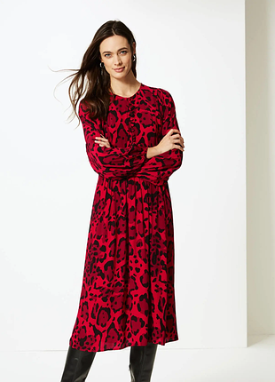 Вискозное миди платье m&amp;s collection