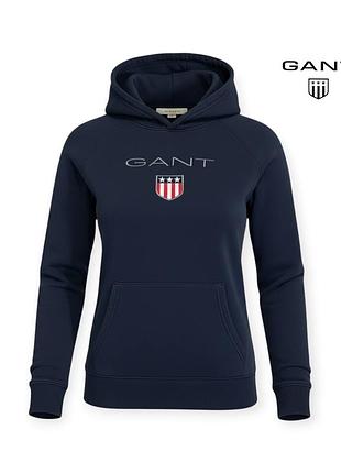 Оригінальне жіноче худі gant розмір s капюшоном кофта-гант жіночий батнік жіноча пайта реглан світшот лонгслів котонове бавовняне бавовняне a1