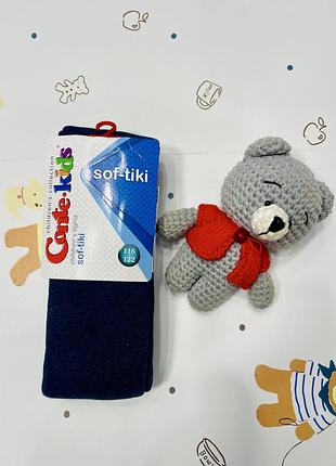 Темно-синие детские колготки conte-kids