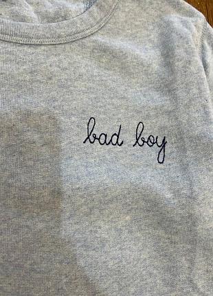 Світшот maison labiche paris «bad boy» grey sweatshirt 3