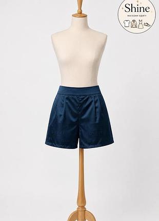 Сатинові жакардові шорти guess з логотипами  розмір: s