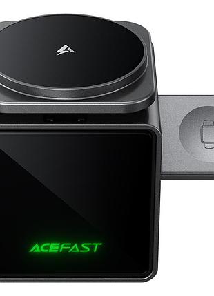 Бзу acefast e34 desktop 3in1 15w gray