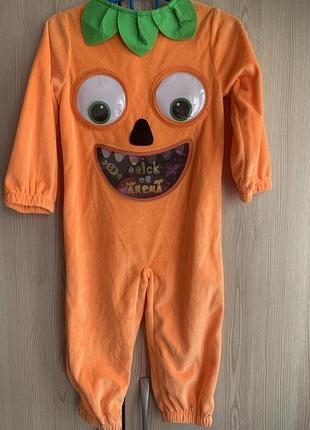 Костюм halloween тыквик тыква хелловин для малыша 12-24 мес р. 86-92