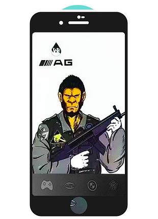 Захисне скло 5d anti-static matte (тех.пак) для apple iphone 7 plus / 8 plus (5.5") чорний