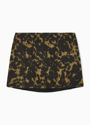 Спідниця жіноча cos wool-jacquard mini skirt / 36