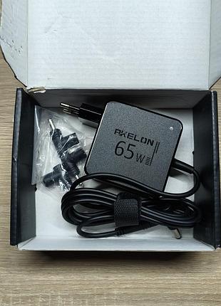 Универсальный блок питания для ноутбука 65w 19v 3.42a Makelon для asus, acer, lenovo, hp, toshiba + 4 насадки