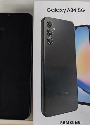 Продам samsung galaxy a34 5g 8/256gb (+ чехлы в подарок!)
