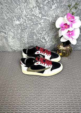 Jordan air low 1 travis scott кроссовки 36 размер баскетбольные кожаные
