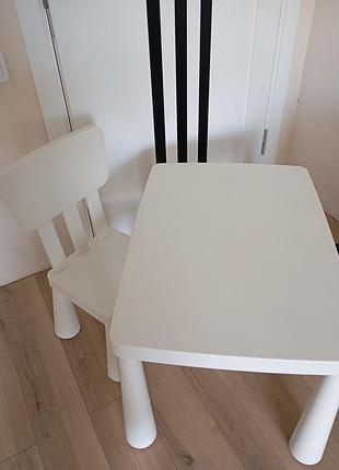 Столик и стул ikea серия mammut