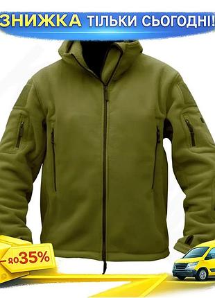 Ku фліс тактичний kombat universal fit uk оливковий для активного відпочинку кофта для чоловіків uni2l_k