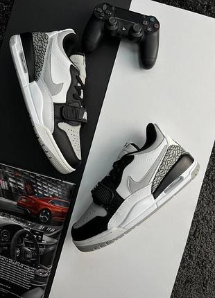 Чоловічі кросівки nike air jordan legacy 312 low m white black grey